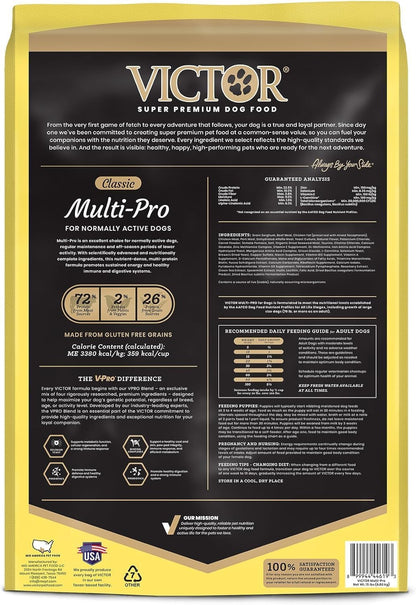 Multi-Pro Gluten Free Dry Dog Food - Beef, Chicken & Pork, 5 lb