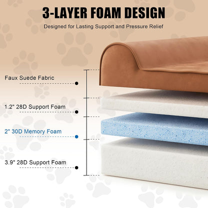 Orthopedic Dog Bed for Large Dog, Memory Foam Waterproof Dog beds