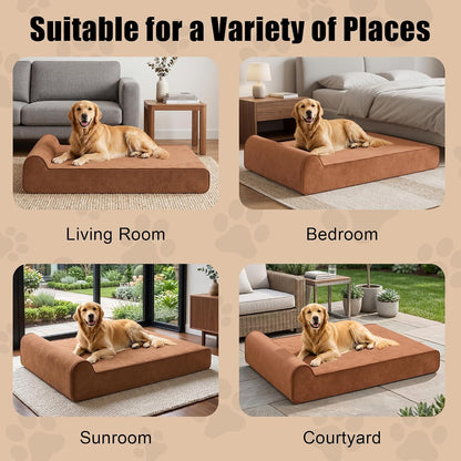 Orthopedic Dog Bed for Large Dog, Memory Foam Waterproof Dog beds