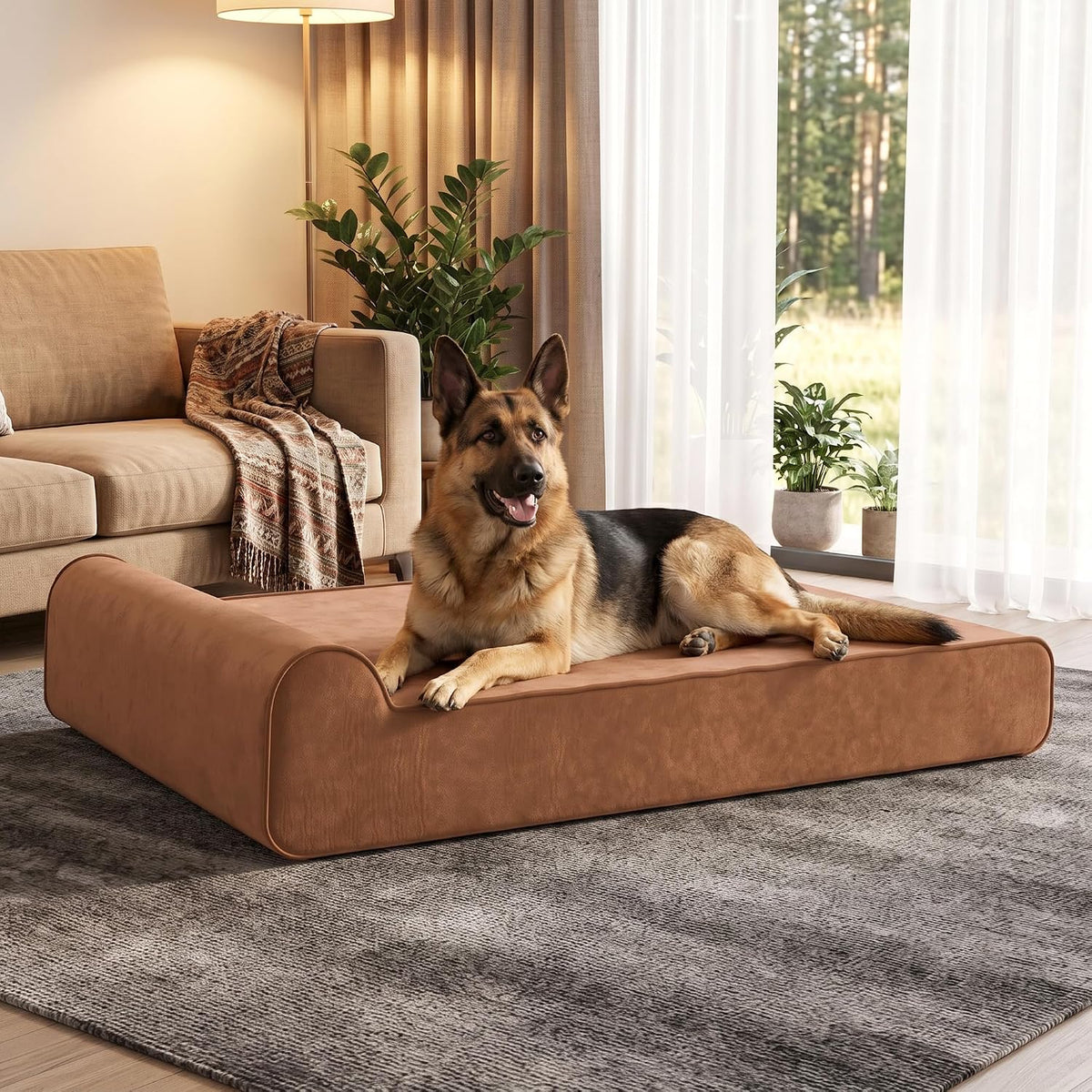 Orthopedic Dog Bed for Large Dog, Memory Foam Waterproof Dog beds