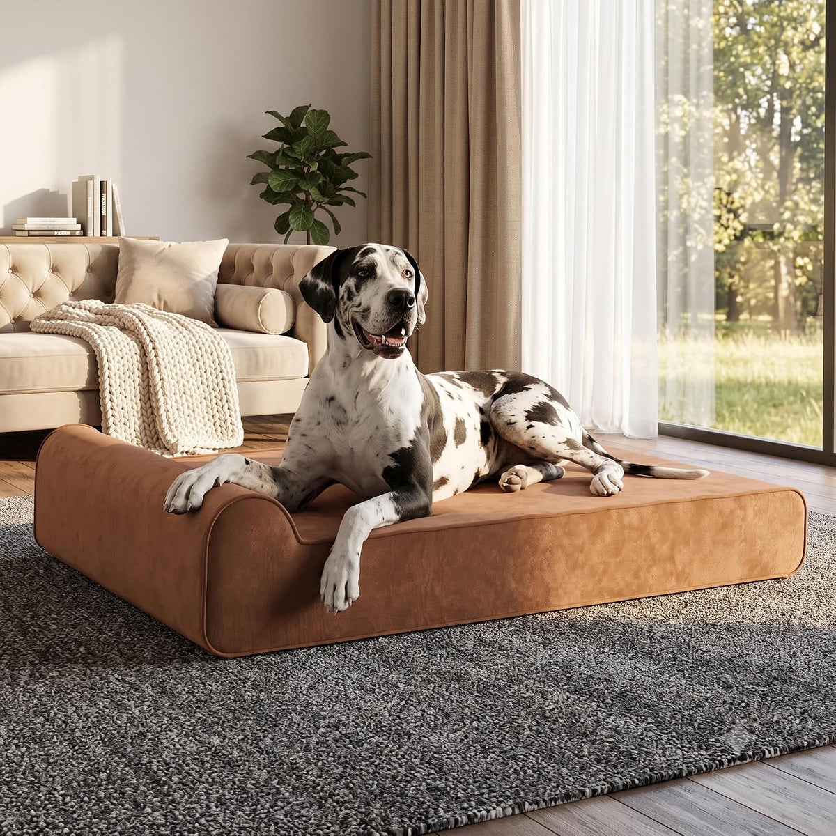 Orthopedic Dog Bed for Large Dog, Memory Foam Waterproof Dog beds