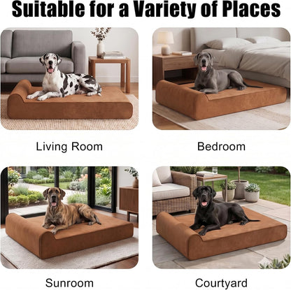 Orthopedic Dog Bed for Large Dog, Memory Foam Waterproof Dog beds