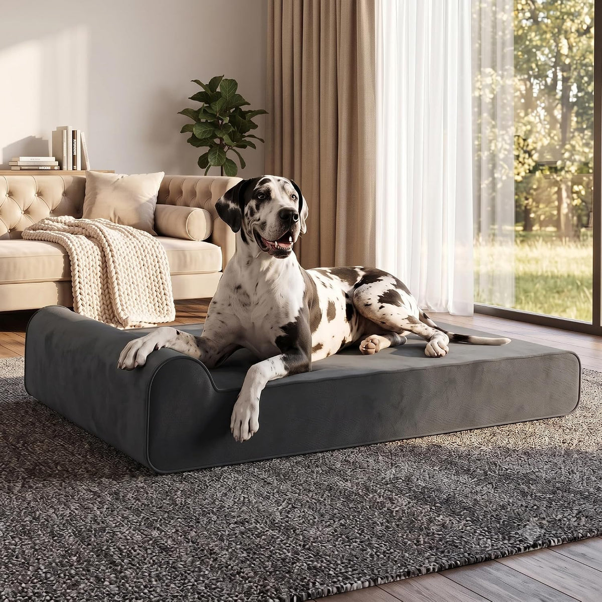 Orthopedic Dog Bed for Large Dog, Memory Foam Waterproof Dog beds