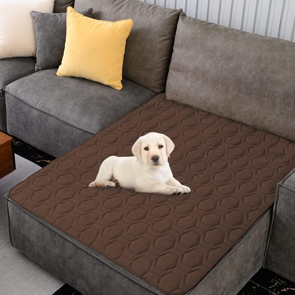 Waterproof Blanket Couch Cover for Dogs Non-Slip Pet Sofa Protector | Tcksstex Non-slip waterproof couch cover scratch resistant machine washable protects sofa bed car（52x82-Ivory）