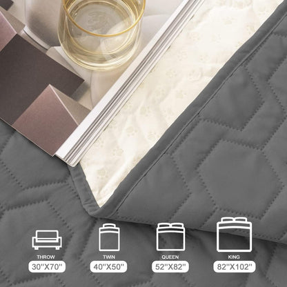 Waterproof Blanket Couch Cover for Dogs Non-Slip Pet Sofa Protector | Tcksstex Non-slip waterproof couch cover scratch resistant machine washable protects sofa bed car（52x82-Ivory）