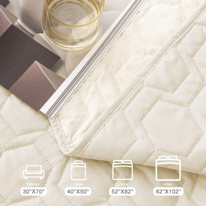 Waterproof Blanket Couch Cover for Dogs Non-Slip Pet Sofa Protector | Tcksstex Non-slip waterproof couch cover scratch resistant machine washable protects sofa bed car（52x82-Ivory）