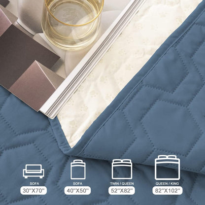 Waterproof Blanket Couch Cover for Dogs Non-Slip Pet Sofa Protector | Tcksstex Non-slip waterproof couch cover scratch resistant machine washable protects sofa bed car（52x82-Ivory）