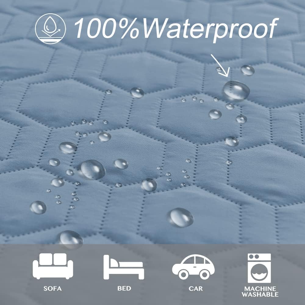 Waterproof Blanket Couch Cover for Dogs Non-Slip Pet Sofa Protector | Tcksstex Non-slip waterproof couch cover scratch resistant machine washable protects sofa bed car（52x82-Ivory）