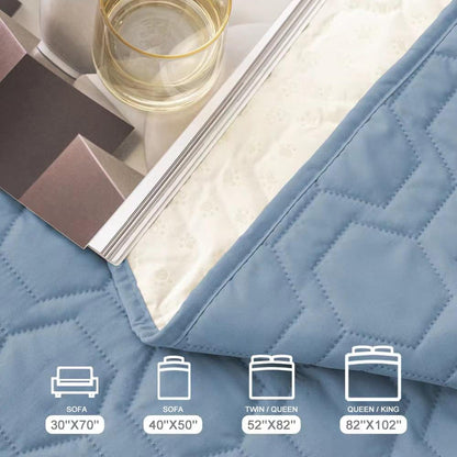 Waterproof Blanket Couch Cover for Dogs Non-Slip Pet Sofa Protector | Tcksstex Non-slip waterproof couch cover scratch resistant machine washable protects sofa bed car（52x82-Ivory）