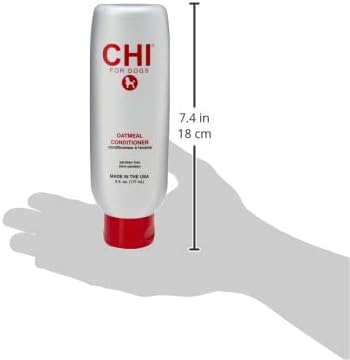 CHI for Dogs Oatmeal Dog Shampoo, Gentle Formula, 16 Fl Oz Bottle