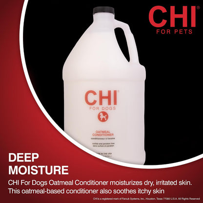 CHI for Dogs Oatmeal Dog Shampoo, Gentle Formula, 16 Fl Oz Bottle