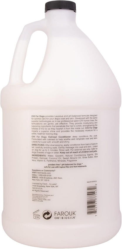 CHI for Dogs Oatmeal Dog Shampoo, Gentle Formula, 16 Fl Oz Bottle