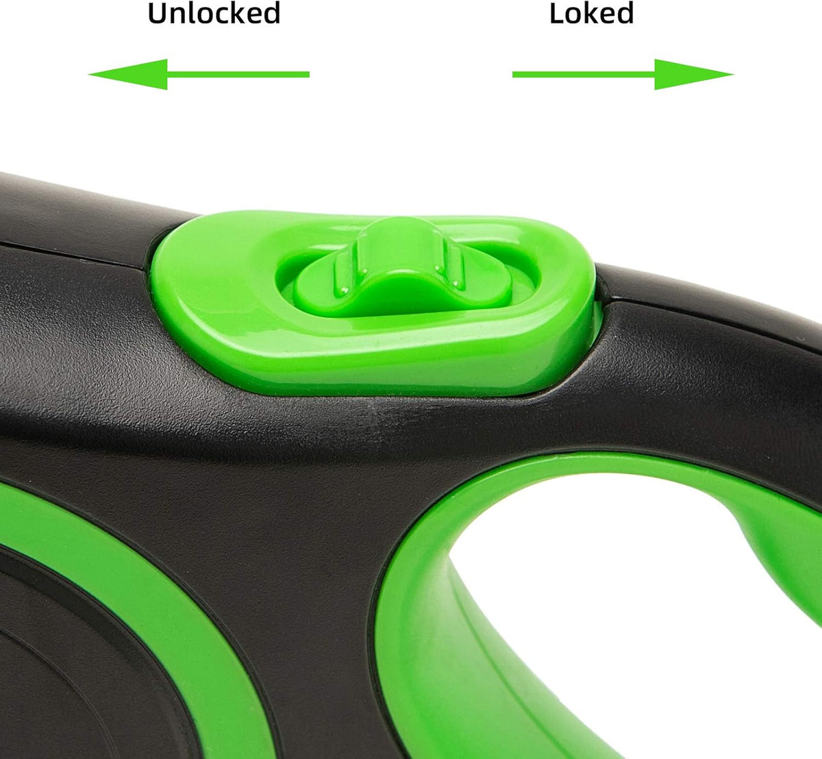 Retractable Dog Leash, 26ft Dog Leash for Small Medium Large Dogs Up to 110lbs, 360° Tangle-Free Strong Reflective Nylon Tape, with Anti-Slip Handle, One-Handed Brake, Lock - Black Blue