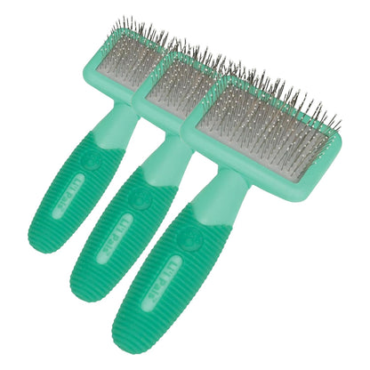 Li'l Pals Dog Slicker Brush with Coated Tips - Dog Grooming Brush for Small Breeds & Puppies - One Size (3.25” x 7.25”)