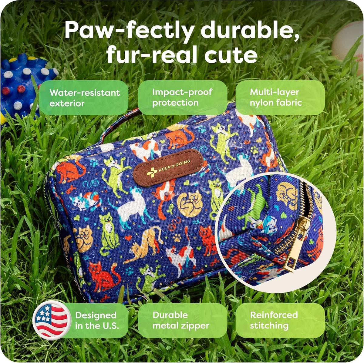 Pet First Aid Kit for Dogs & Cats, 99 Pc. Travel Emergency Kit