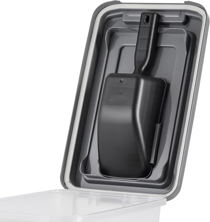 Dog Food Storage Container, Up to 13 lbs, Dark Gray, Made in USA