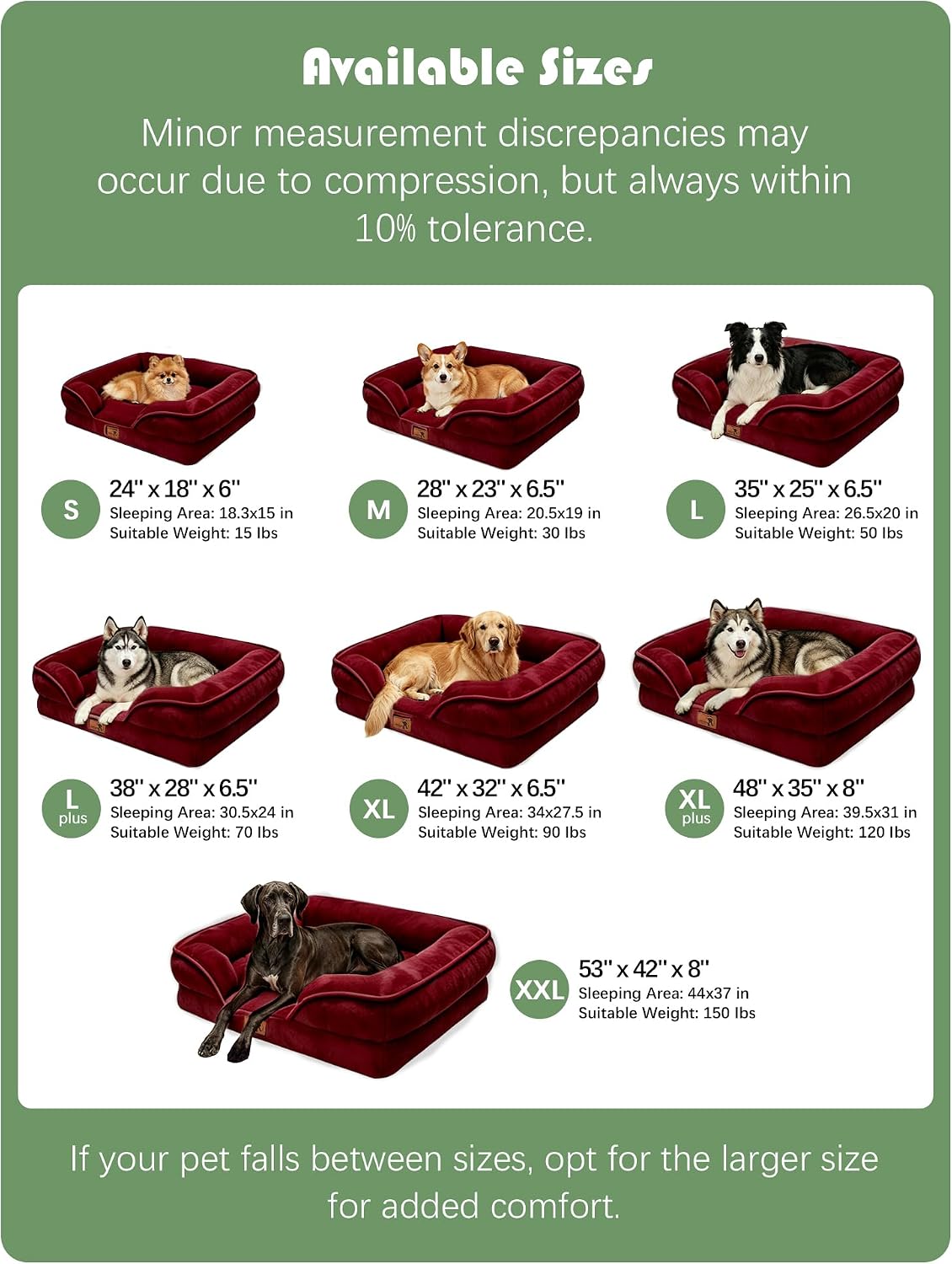 Orthopedic Dog Bed with Sides - Dog Sofa Beds for Medium Dogs, Supportive Foam Pet Couch Bed with Washable Removable Cover, Waterproof Lining and Non-Slip Bottom, Grey - M
