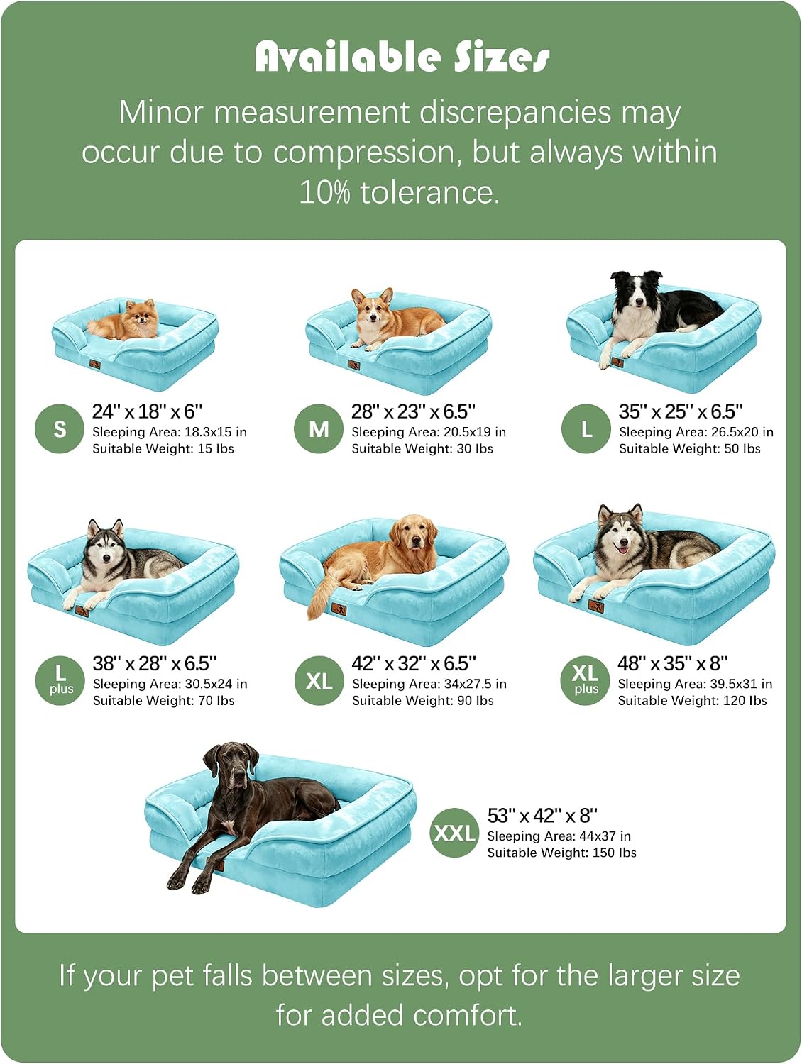 Orthopedic Dog Bed with Sides - Dog Sofa Beds for Medium Dogs, Supportive Foam Pet Couch Bed with Washable Removable Cover, Waterproof Lining and Non-Slip Bottom, Grey - M