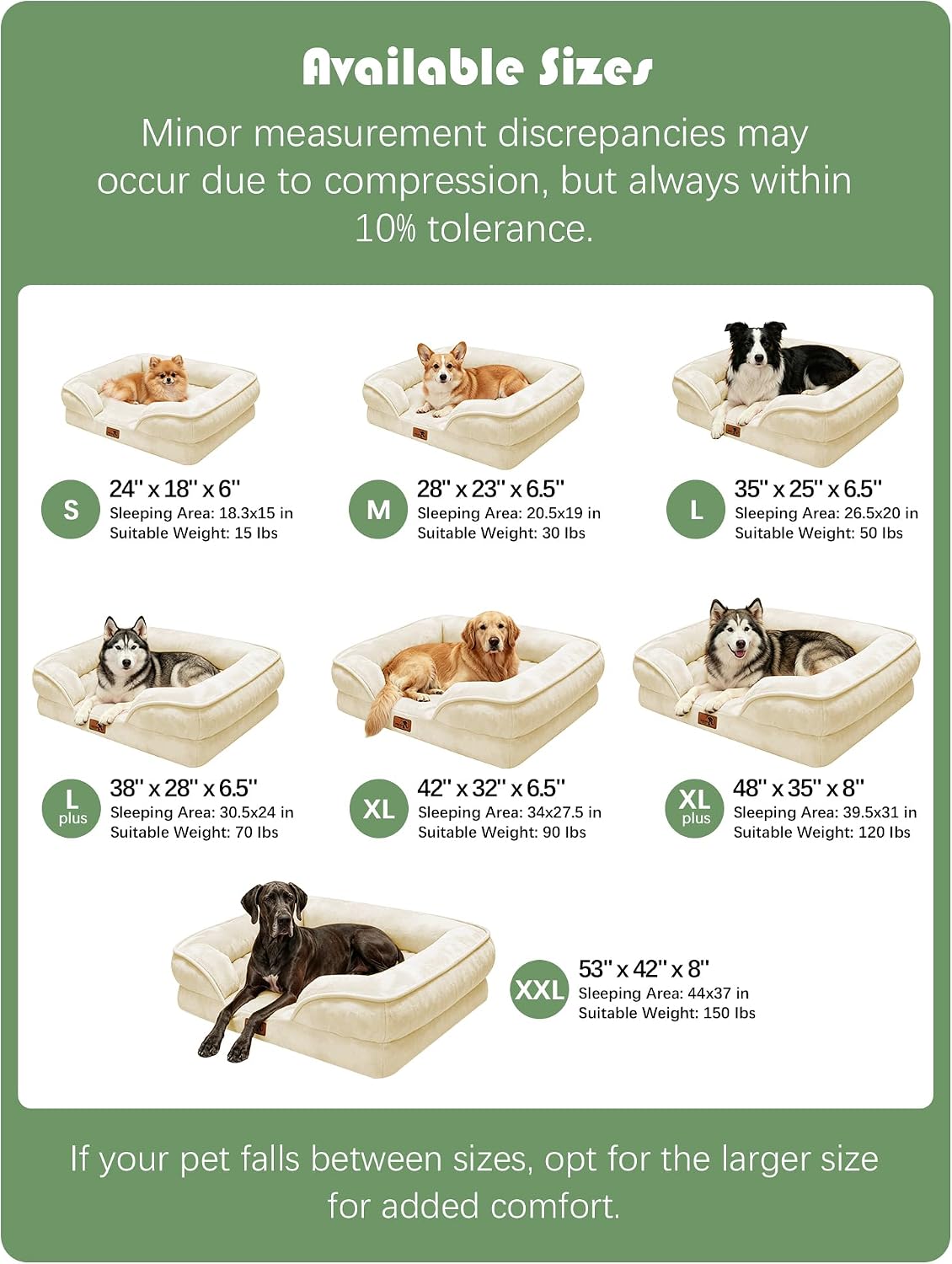 Orthopedic Dog Bed with Sides - Dog Sofa Beds for Medium Dogs, Supportive Foam Pet Couch Bed with Washable Removable Cover, Waterproof Lining and Non-Slip Bottom, Grey - M