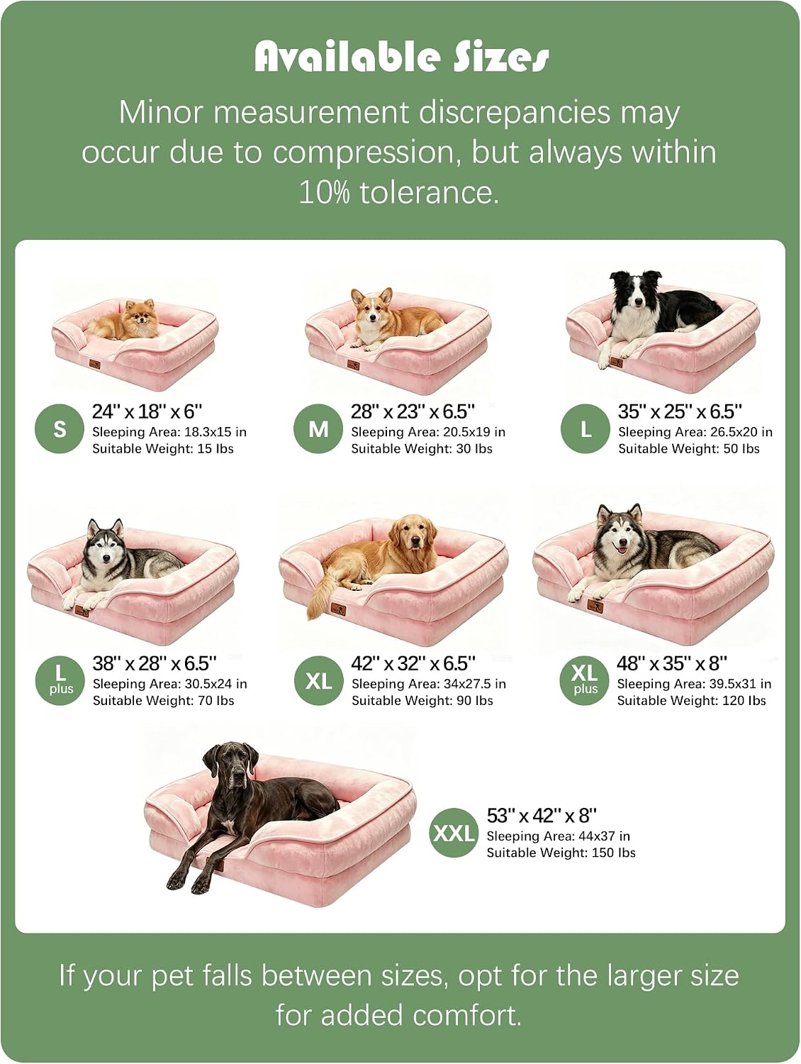 Orthopedic Dog Bed with Sides - Dog Sofa Beds for Medium Dogs, Supportive Foam Pet Couch Bed with Washable Removable Cover, Waterproof Lining and Non-Slip Bottom, Grey - M