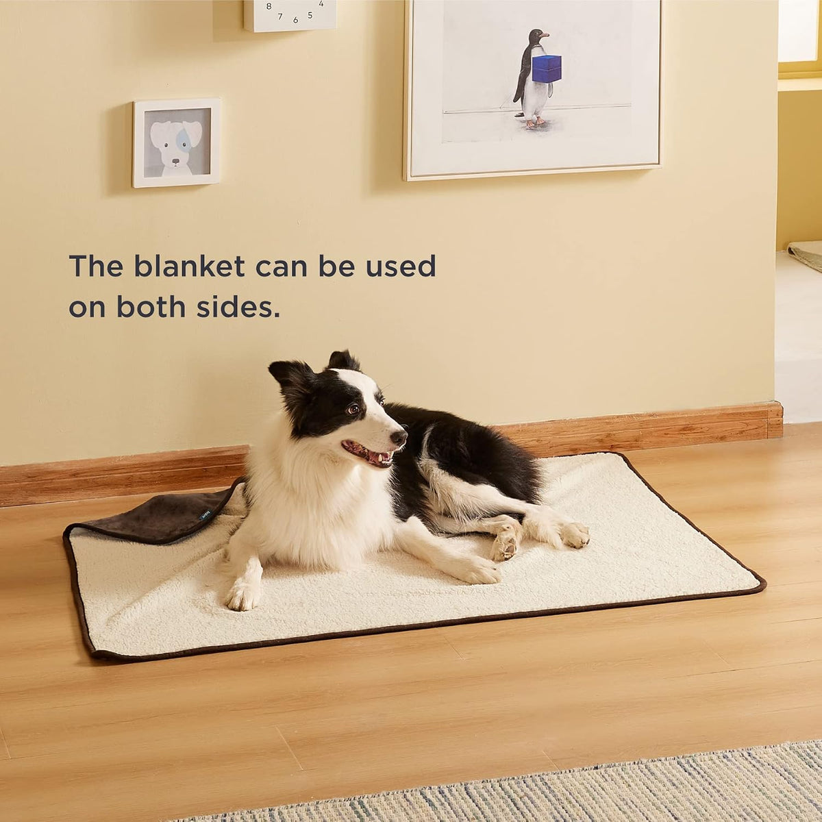 Waterproof Dog Blankets for Small Dogs Soft Cat Blanket Warm,25X35 | Washable Plush Sherpa Fleece Puppy Blanket for Couch Protector, Reversible Cozy Calming Throw for Pet Indoor,Grey