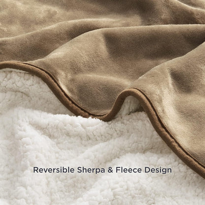 Waterproof Dog Blankets for Small Dogs Soft Cat Blanket Warm,25X35 | Washable Plush Sherpa Fleece Puppy Blanket for Couch Protector, Reversible Cozy Calming Throw for Pet Indoor,Grey