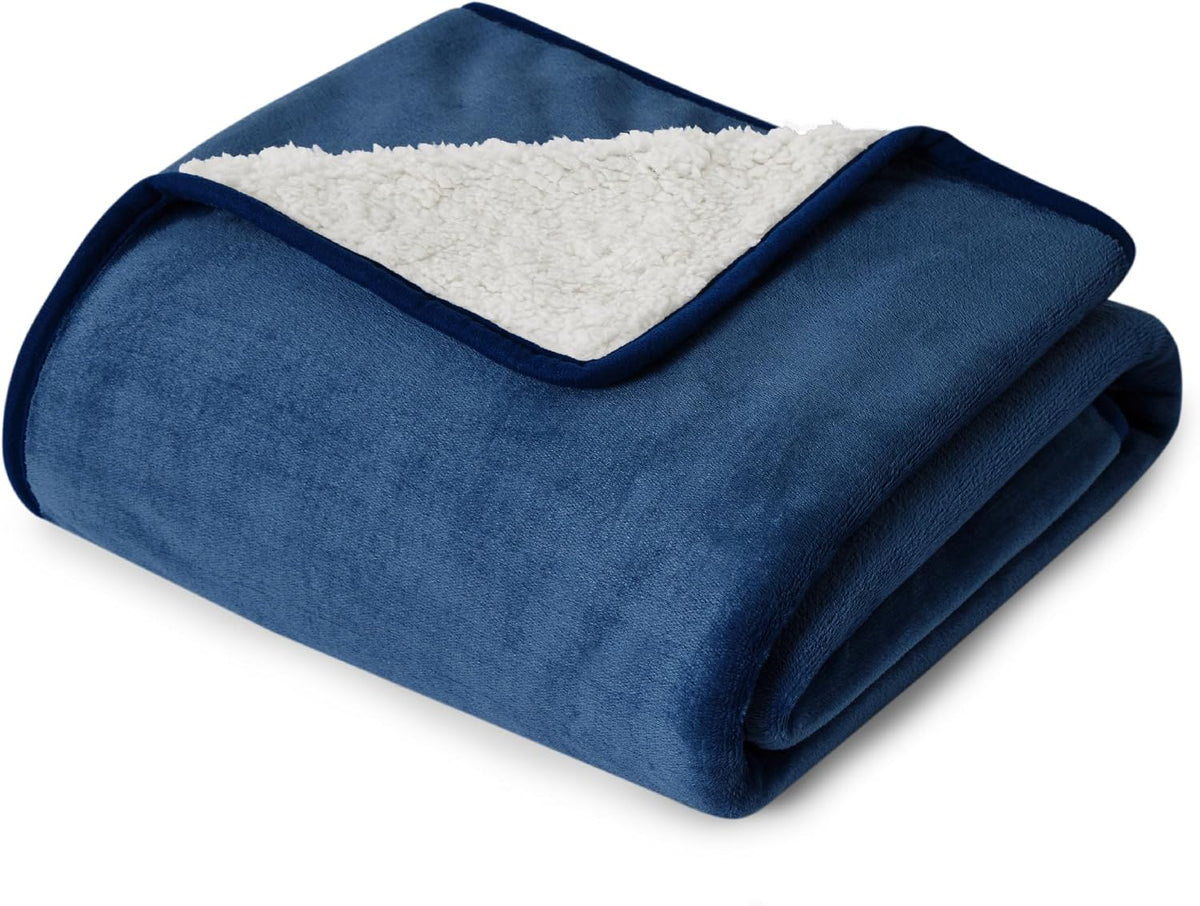 Waterproof Dog Blankets for Small Dogs Soft Cat Blanket Warm,25X35 | Washable Plush Sherpa Fleece Puppy Blanket for Couch Protector, Reversible Cozy Calming Throw for Pet Indoor,Grey