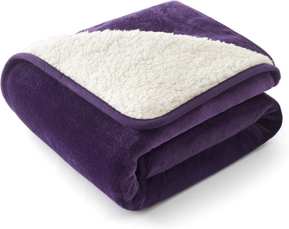 Waterproof Dog Blankets for Small Dogs Soft Cat Blanket Warm,25X35 | Washable Plush Sherpa Fleece Puppy Blanket for Couch Protector, Reversible Cozy Calming Throw for Pet Indoor,Grey