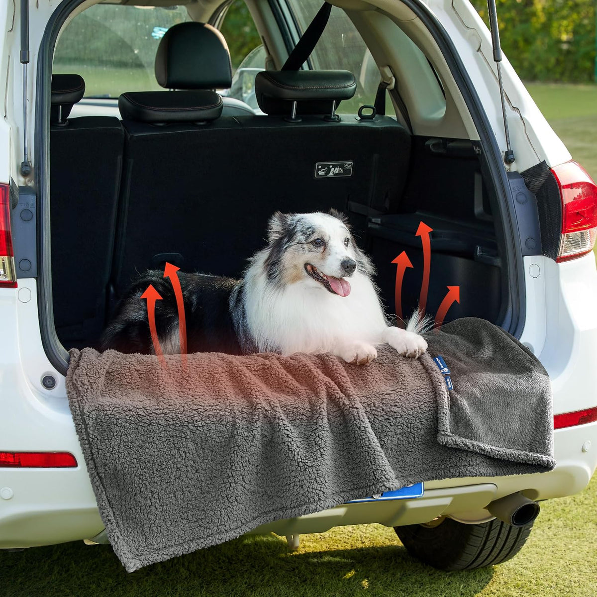Waterproof Dog Blankets for Small Dogs Soft Cat Blanket Warm,25X35 | Washable Plush Sherpa Fleece Puppy Blanket for Couch Protector, Reversible Cozy Calming Throw for Pet Indoor,Grey