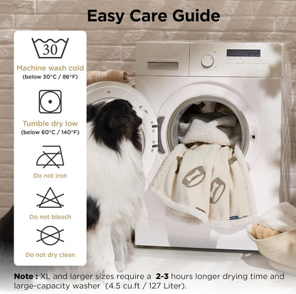 Waterproof Dog Blankets for Small Dogs Soft Cat Blanket Warm,25X35 | Washable Plush Sherpa Fleece Puppy Blanket for Couch Protector, Reversible Cozy Calming Throw for Pet Indoor,Grey