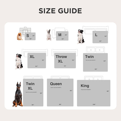 Waterproof Dog Blankets for Small Dogs Soft Cat Blanket Warm,25X35 | Washable Plush Sherpa Fleece Puppy Blanket for Couch Protector, Reversible Cozy Calming Throw for Pet Indoor,Grey
