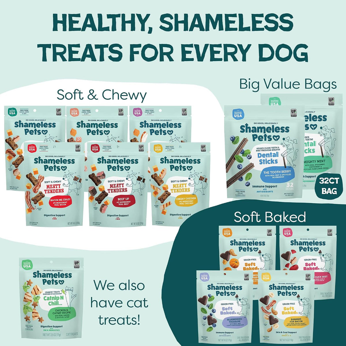 Blueberry & Mint Dental Chews for Dogs, 8 Chews