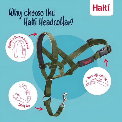 Headcollar | Size 3, Black | Training Collar for Medium Dogs