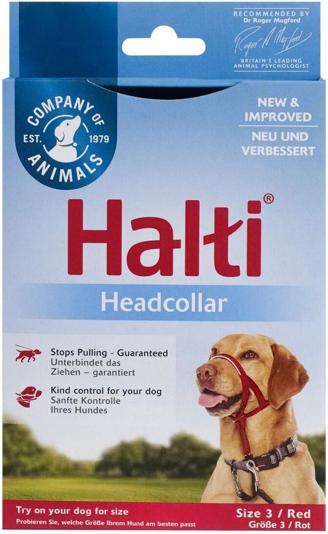 Headcollar | Size 3, Black | Training Collar for Medium Dogs