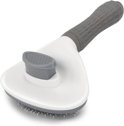 Self Cleaning Slicker Brush, Dog Cat Bunny Pet Grooming Shedding Brush - Easy to Remove Loose Undercoat, Pet Massaging Tool Suitable for Pets with Long or Short Hair