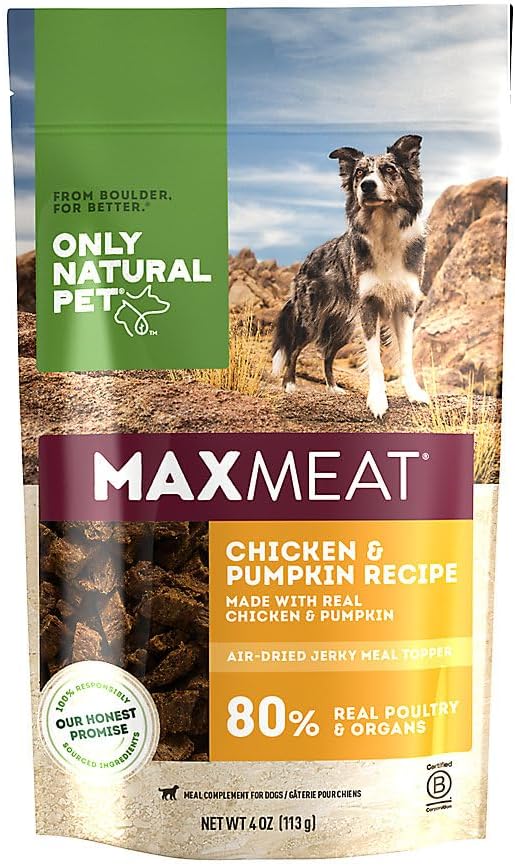 MaxMeat Holistic Air Dried Dry Dog Food - All Natural, High Protein, Grain Free - Made with Real Meat - Beef with Pumpkin & Parsley 2 lb