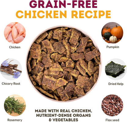 MaxMeat Holistic Air Dried Dry Dog Food - All Natural, High Protein, Grain Free - Made with Real Meat - Beef with Pumpkin & Parsley 2 lb