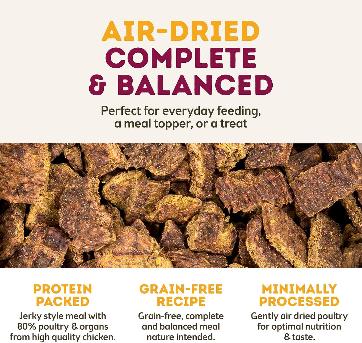 MaxMeat Holistic Air Dried Dry Dog Food - All Natural, High Protein, Grain Free - Made with Real Meat - Beef with Pumpkin & Parsley 2 lb