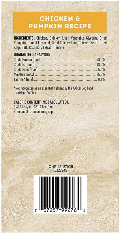 MaxMeat Holistic Air Dried Dry Dog Food - All Natural, High Protein, Grain Free - Made with Real Meat - Beef with Pumpkin & Parsley 2 lb