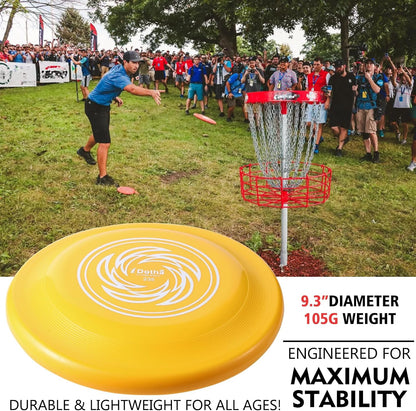 Sports Flying Disc - Compeition Flying Discs for Beach, Backyard, Lawn, Park, Camping and More - Great for All Ages Outdoor Flying Disc Training