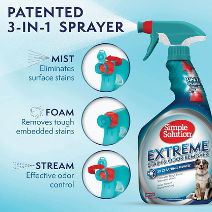 Extreme Stain & Odor Remover, Enzyme Stain Cleaner, 32oz