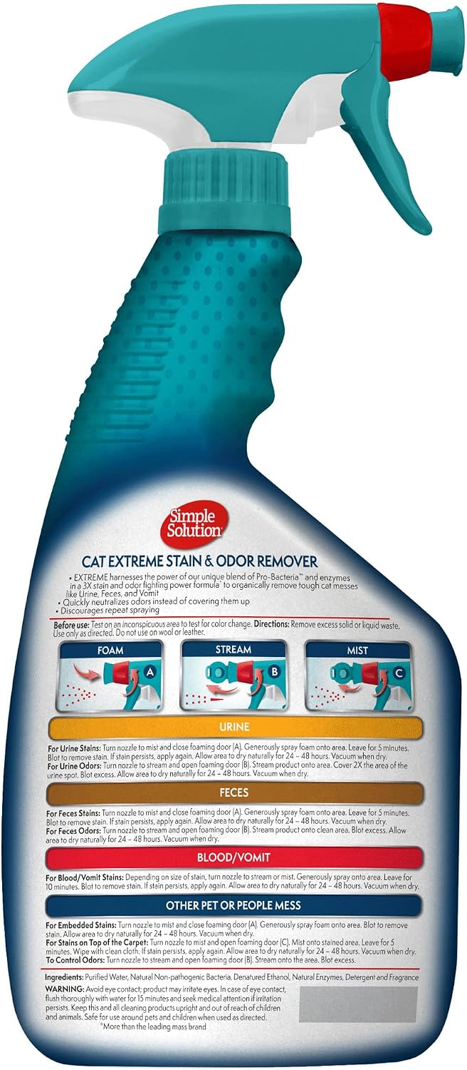 Extreme Stain & Odor Remover, Enzyme Stain Cleaner, 32oz