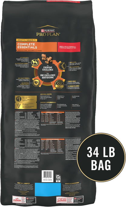 Adult 7 Plus Complete Essentials Senior Dry Dog Food, 34 lb