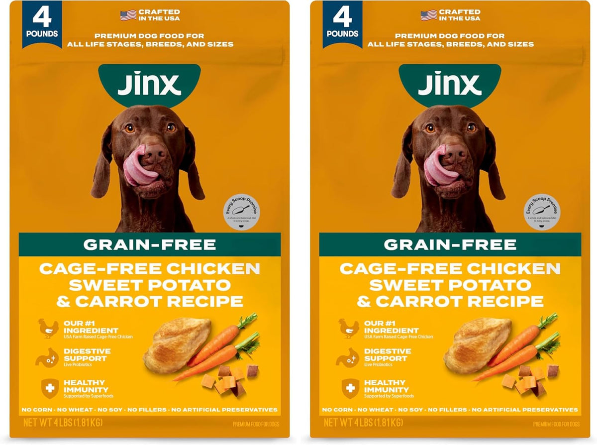 Grain Free Dry Dog Food - Real Salmon, Sweet Potato & Carrot, 4lb