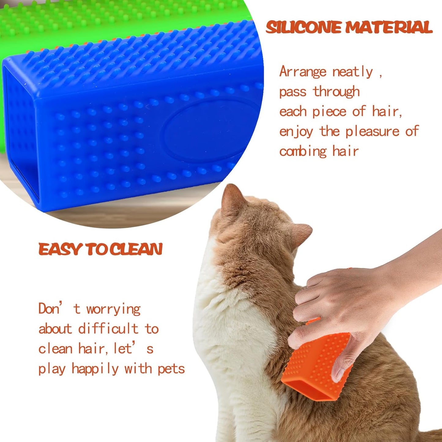 2pcs Pet Hair Remover, Car Carpet Cleaner for Dog & Cat Hair, Interior, Furniture, Sofa