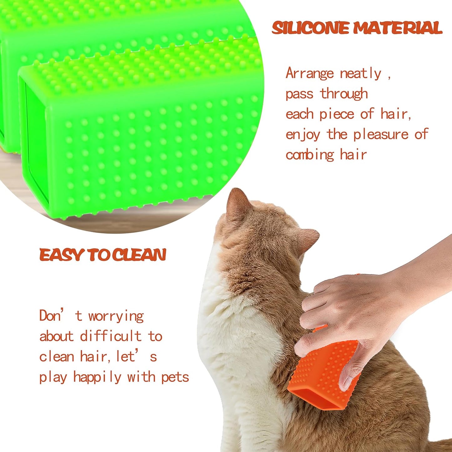 2pcs Pet Hair Remover, Car Carpet Cleaner for Dog & Cat Hair, Interior, Furniture, Sofa