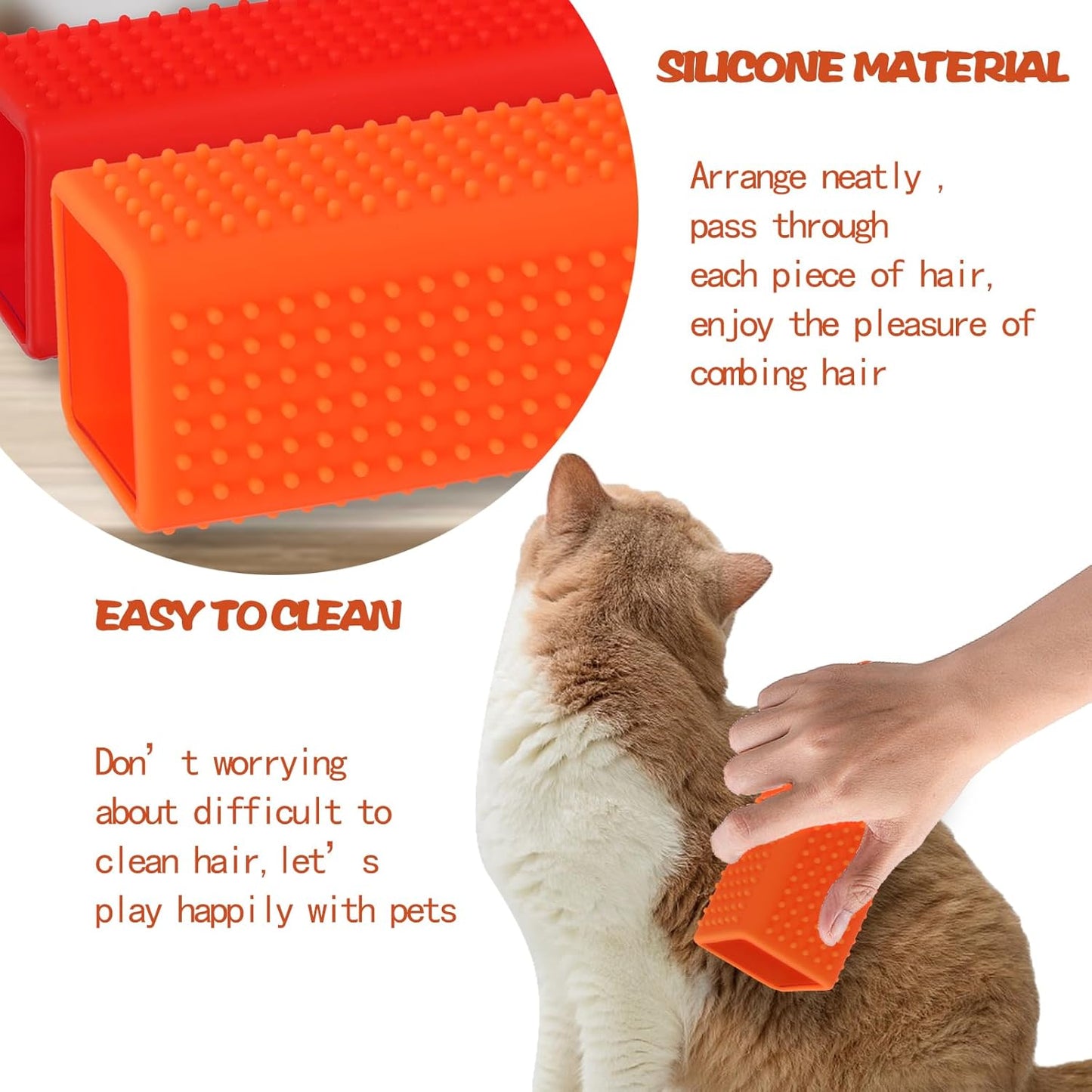 2pcs Pet Hair Remover, Car Carpet Cleaner for Dog & Cat Hair, Interior, Furniture, Sofa