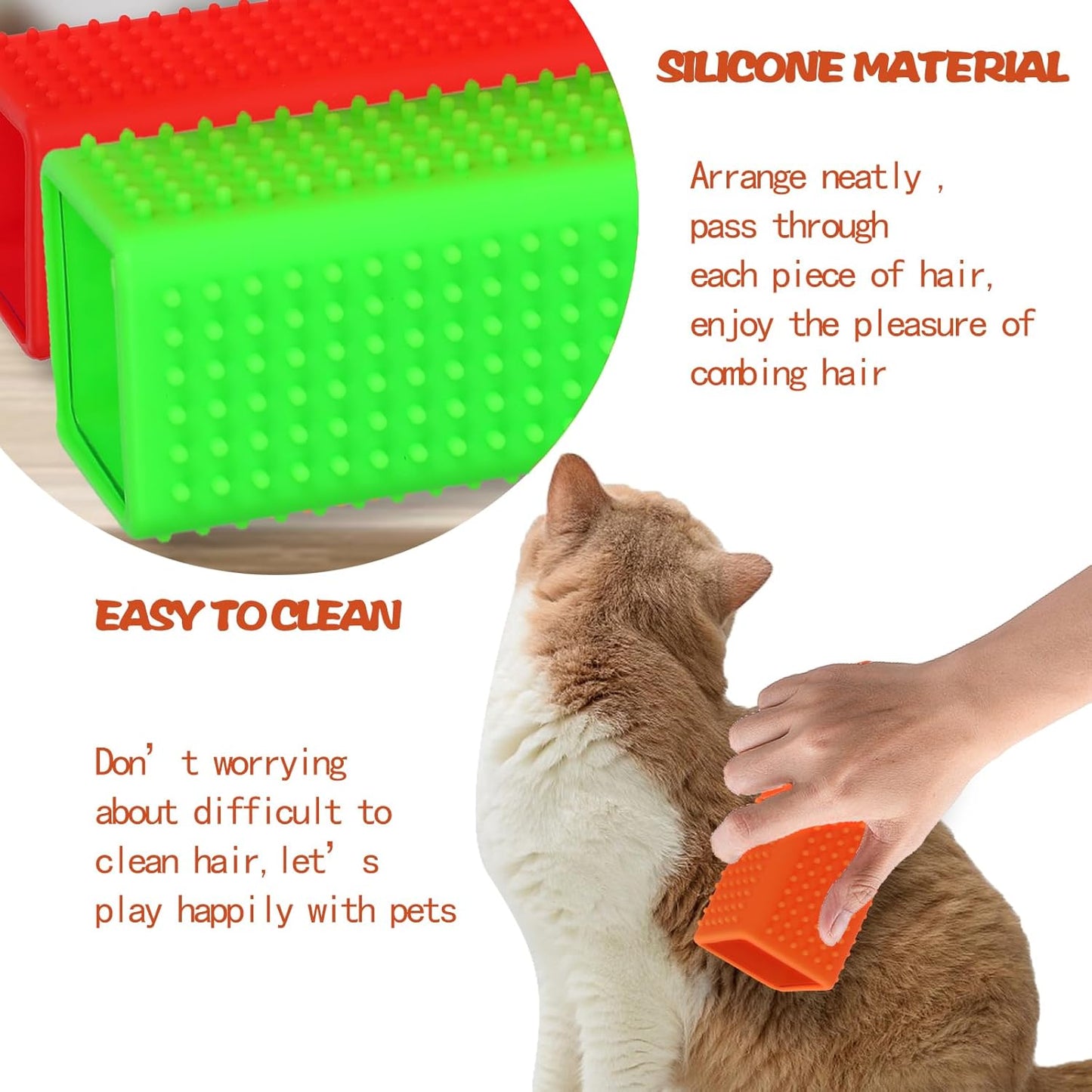 2pcs Pet Hair Remover, Car Carpet Cleaner for Dog & Cat Hair, Interior, Furniture, Sofa