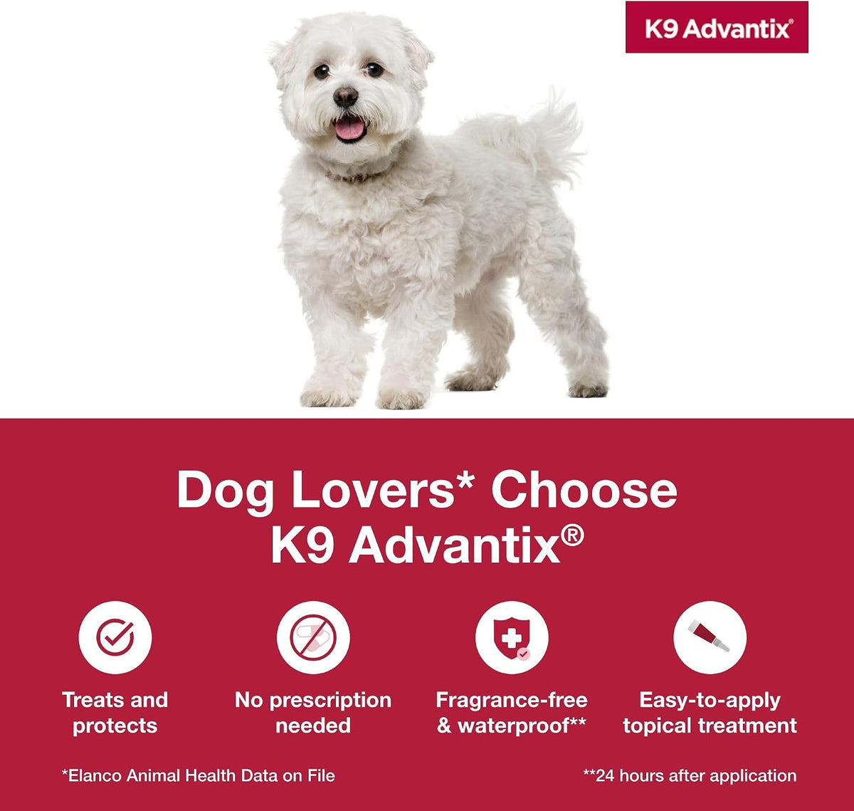 Flea, Tick & Mosquito Prevention for Dogs 4-10 lbs. | Flea Drops for Small Dogs | Apply Monthly | 2 Treatments
