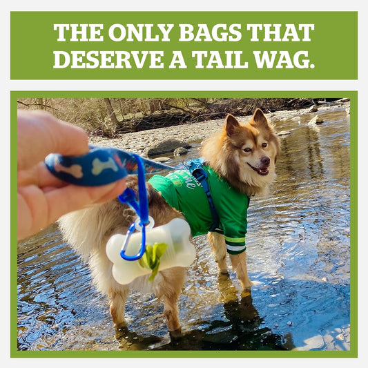 Pogi's Dog Poop Bag Holder & Dispenser, Unscented, Carabiner (15 Bags)